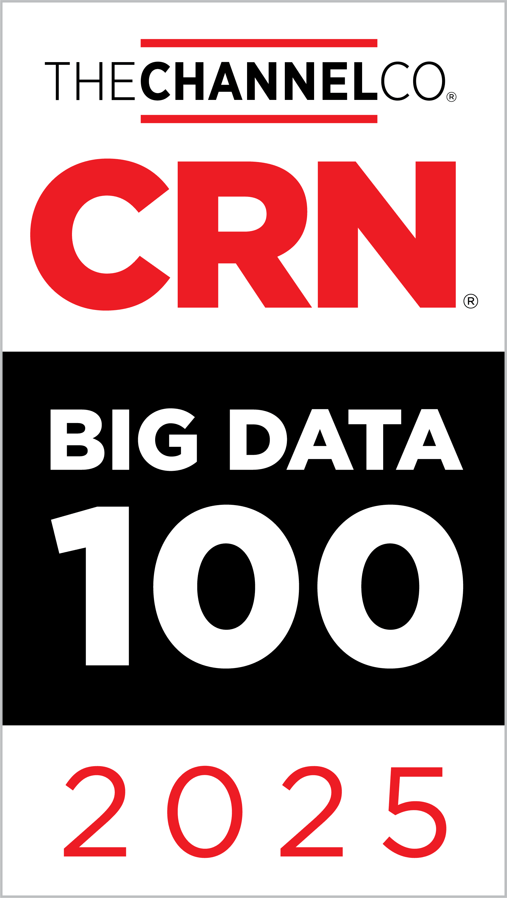 2025 CRN Big Data 100 Award