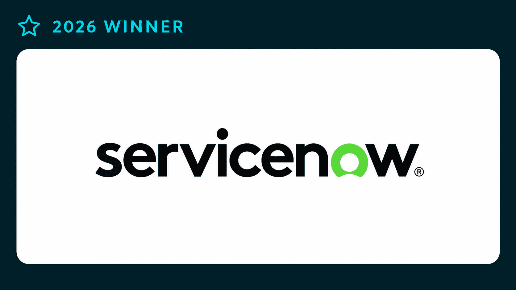 Award Winner - Service Now Award Image Award Winner - Service Now Award Image