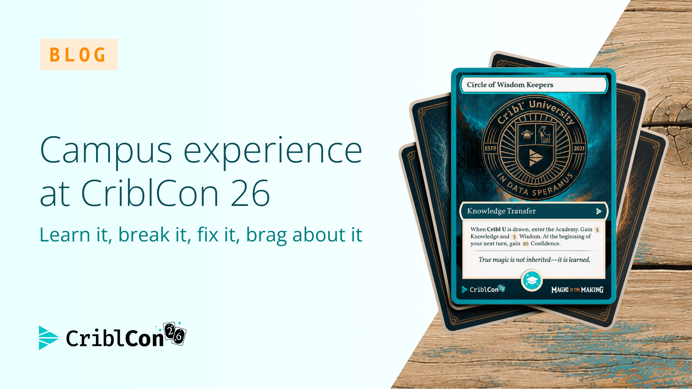 Campus experience at CriblCon 26: Learn it, break it, fix it, brag about it - og image
