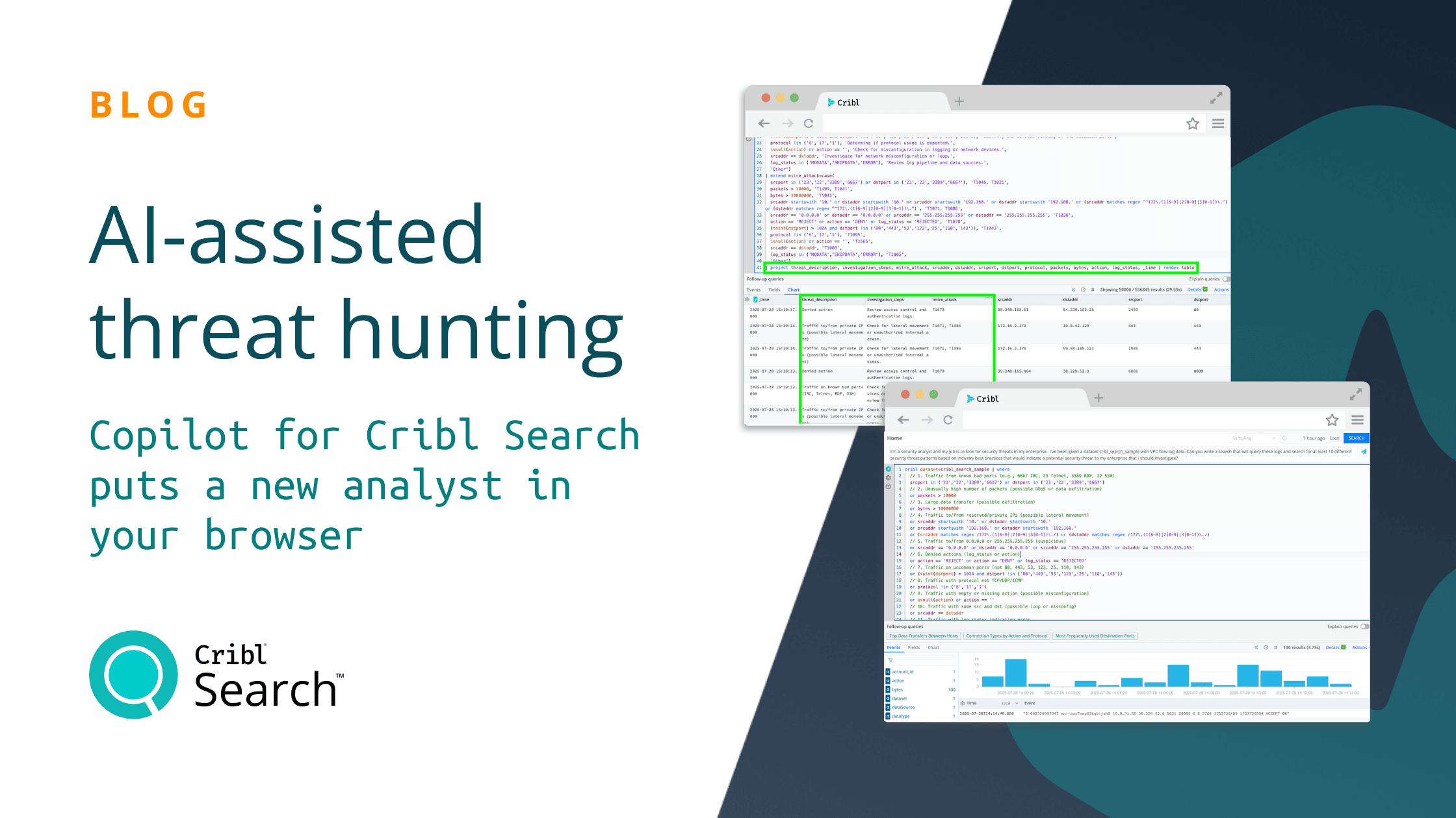 Ai-assisted threat hunting: Copilot for Cribl Search puts a new analyst in your browser