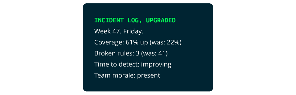 It's complicated - Incident log, upgraded