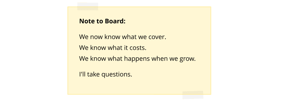 It's complicated - Note to Board
