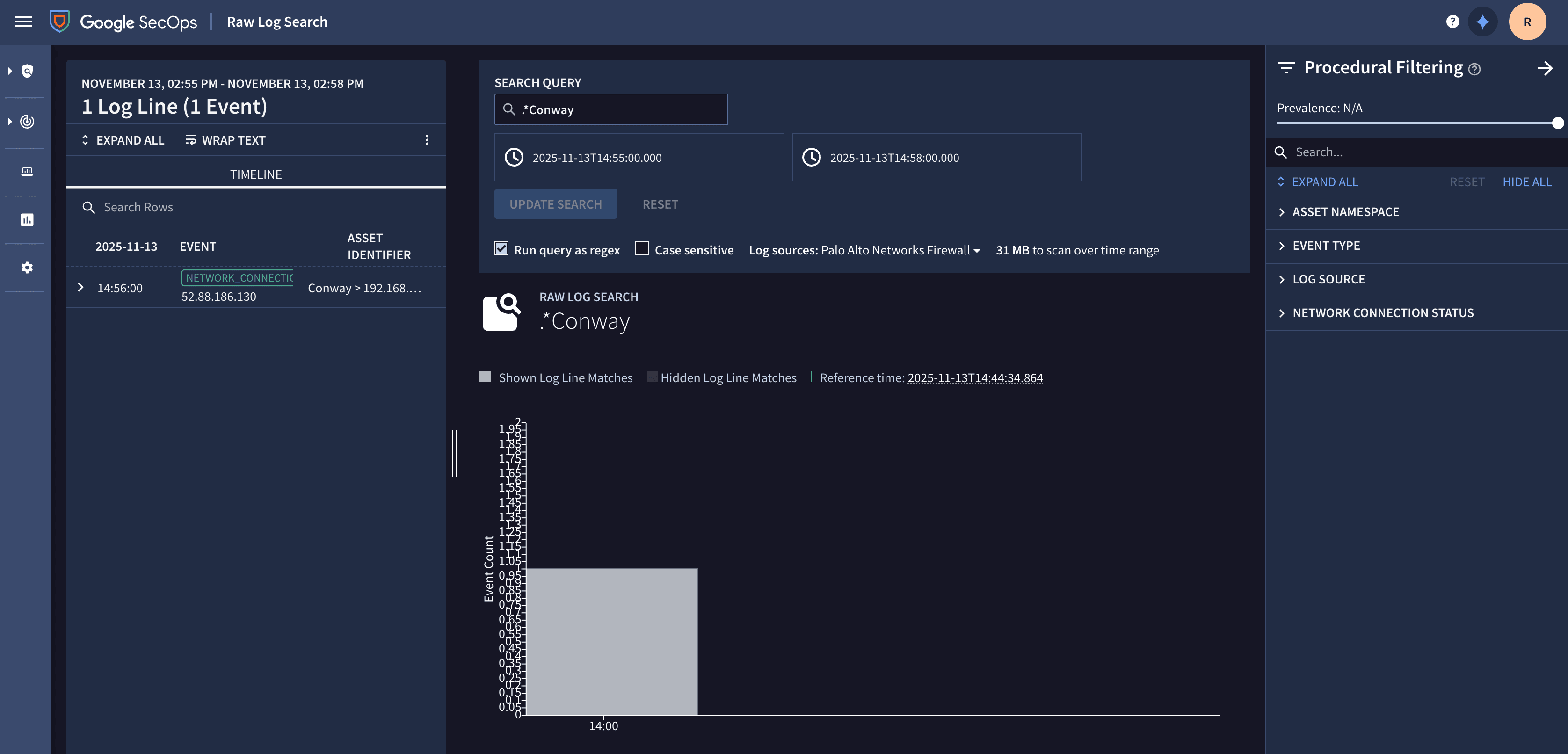 Screenshot - SecOps bar chart