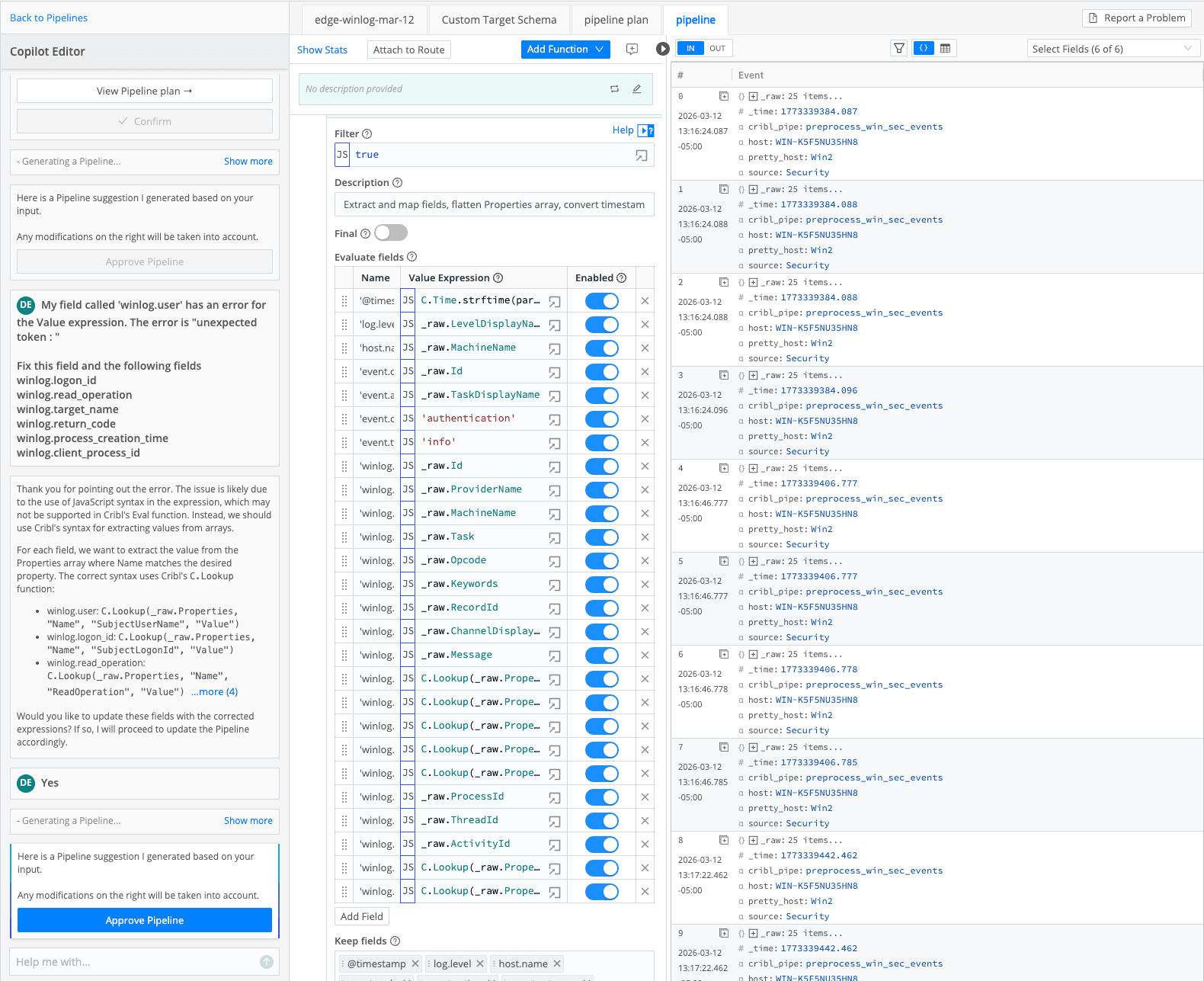The easy button — Get Cribl Edge Windows Events into Elastic - inline image 14