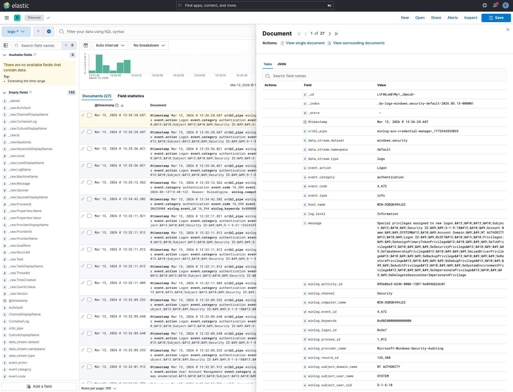 The easy button — Get Cribl Edge Windows Events into Elastic - inline image 20
