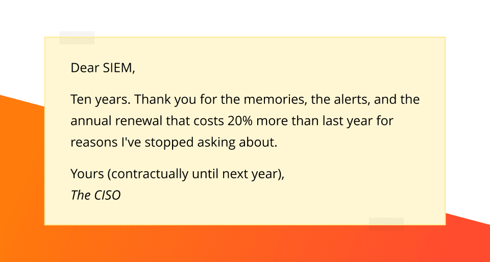 It's complicated - Dear SIEM