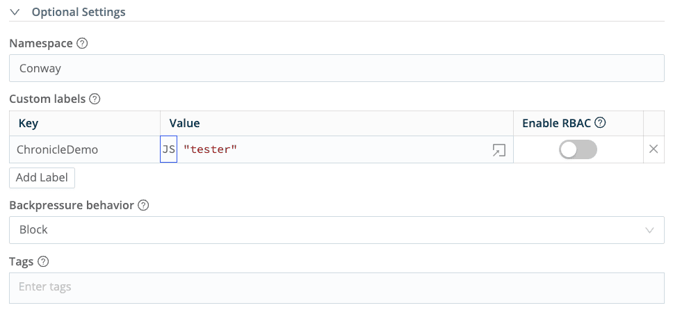Screenshot - SecOps Cribl General Settings
