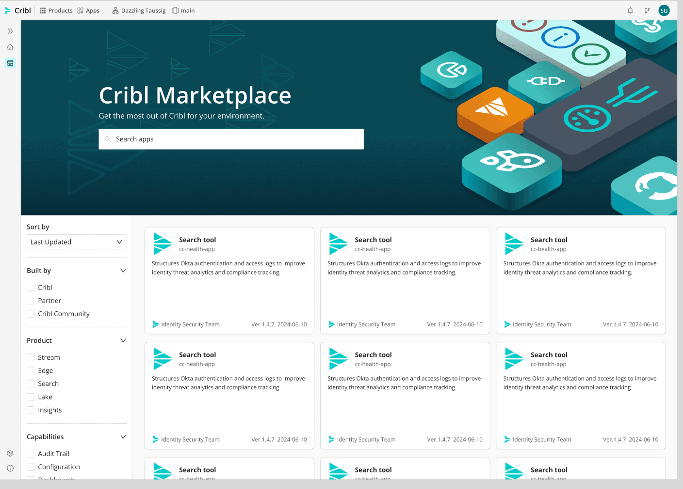 Introducing Cribl Marketplace: A central place to discover and deploy apps - img 1